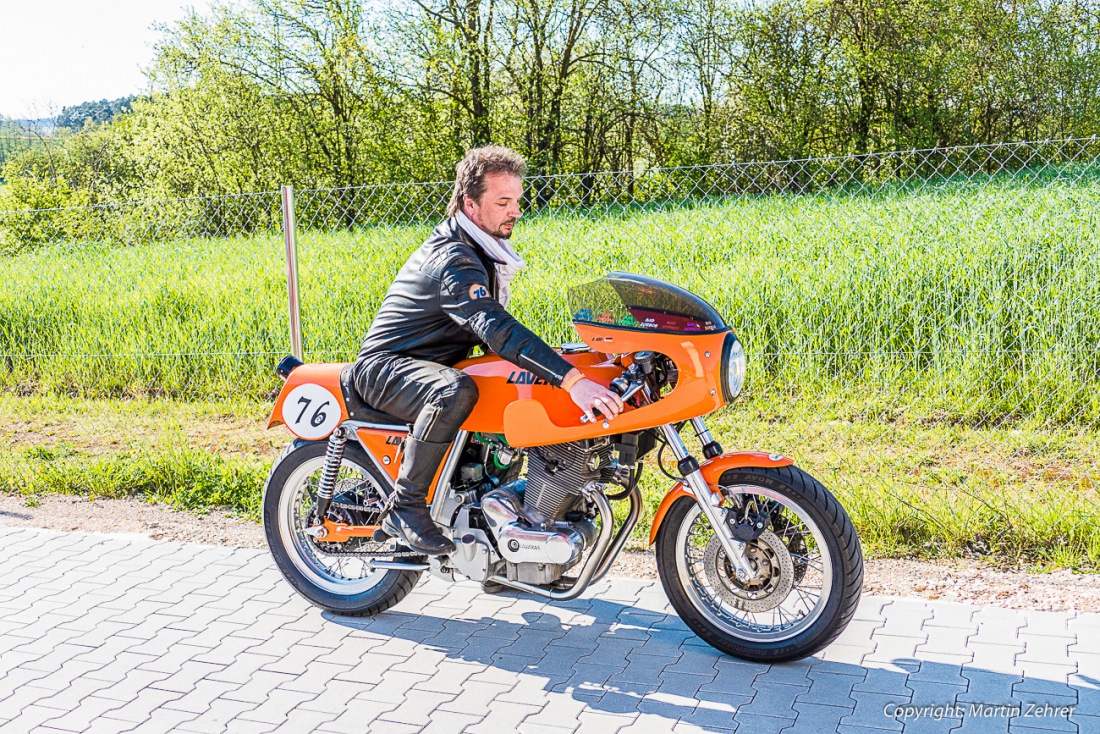 Foto: Martin Zehrer - Laverda-Treffen in der Lumperer-Hall in Trabitz. Ca. 60 Motorräder der italienischen Marke Laverda trafen sich am Wochenende vom 6. bis zum 8. Mai zum gemütlichen Beisamm 