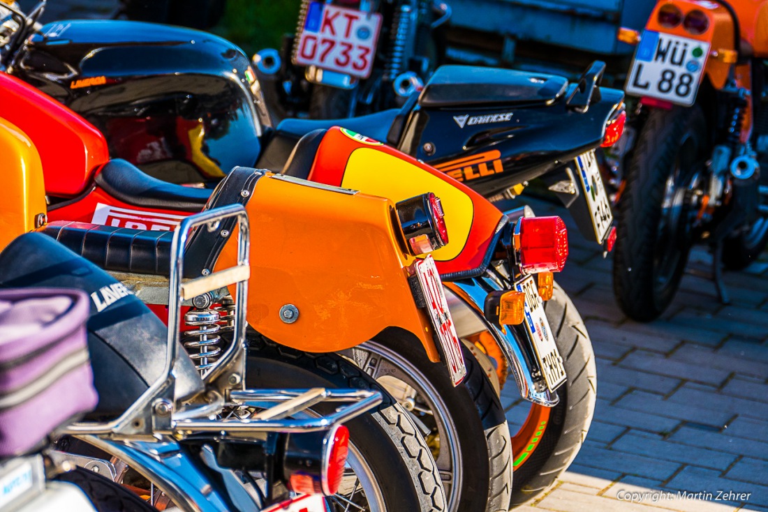 Foto: Martin Zehrer - Laverda-Treffen in der Lumperer-Hall in Trabitz. Ca. 60 Motorräder der italienischen Marke Laverda trafen sich am Wochenende vom 6. bis zum 8. Mai zum gemütlichen Beisamm 