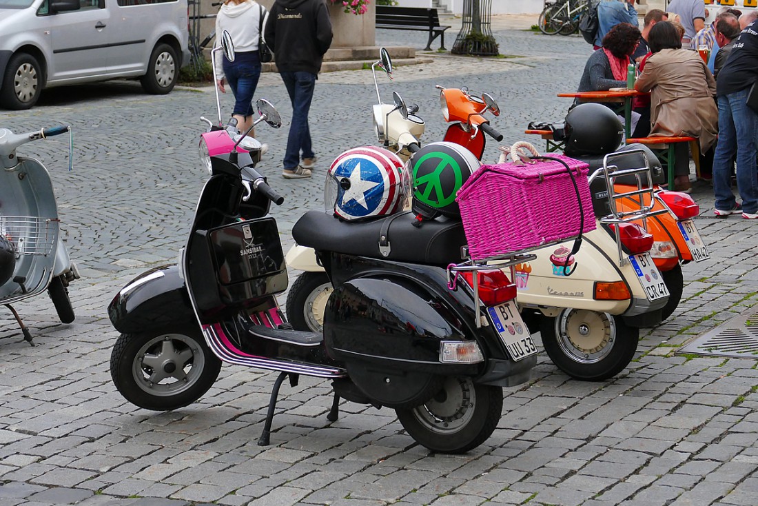 Foto: Martin Zehrer - Yeahhh... Gesehen auf dem Italienischen Abend in Kemnath. Eine Vespa des Vespa-Clubs aus Bayreuth 