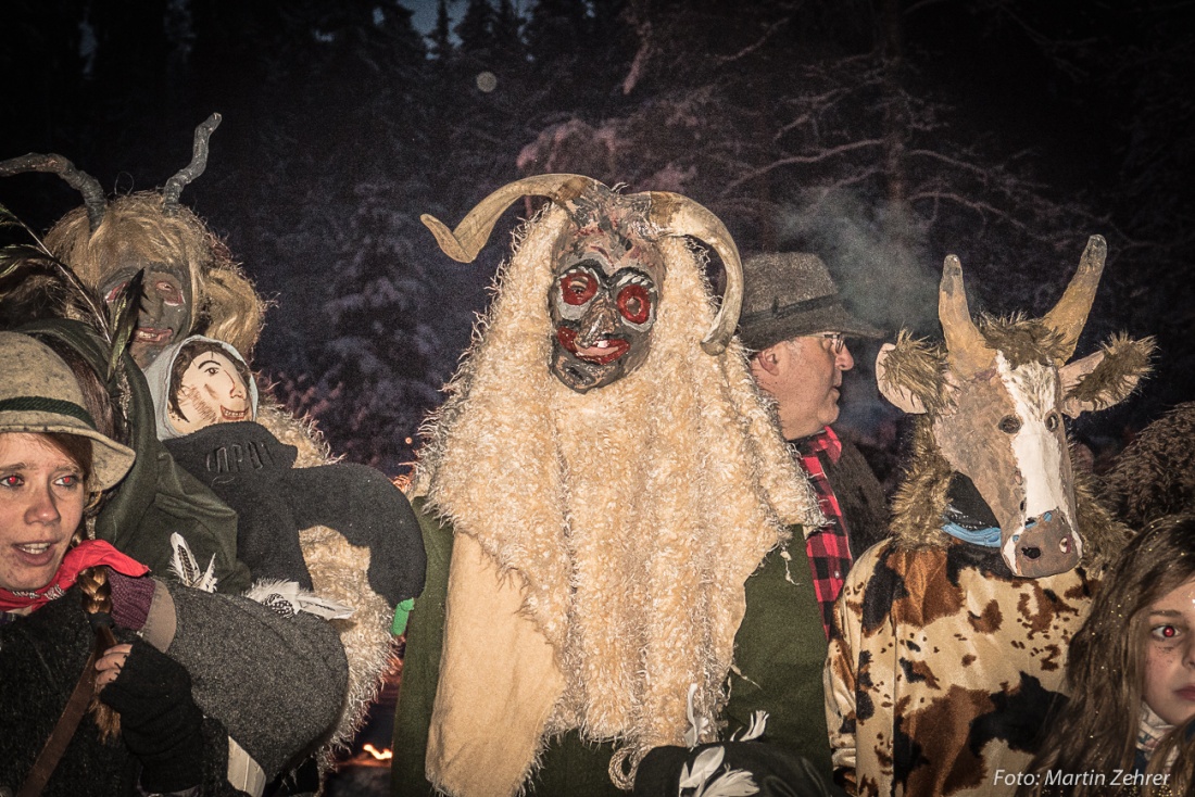 Foto: Martin Zehrer - Finstere Gestalten... Rauhnacht in auf der Glasschleif bei Pullenreuth am 29. Dezember 2017 