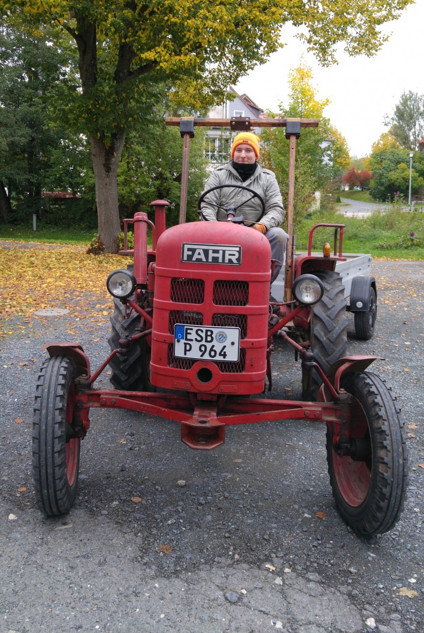 Foto: Martin Zehrer - Oldtimer-Bulldog: Ein Fahr D90 mit 12 PS... Baujahr 1954! 