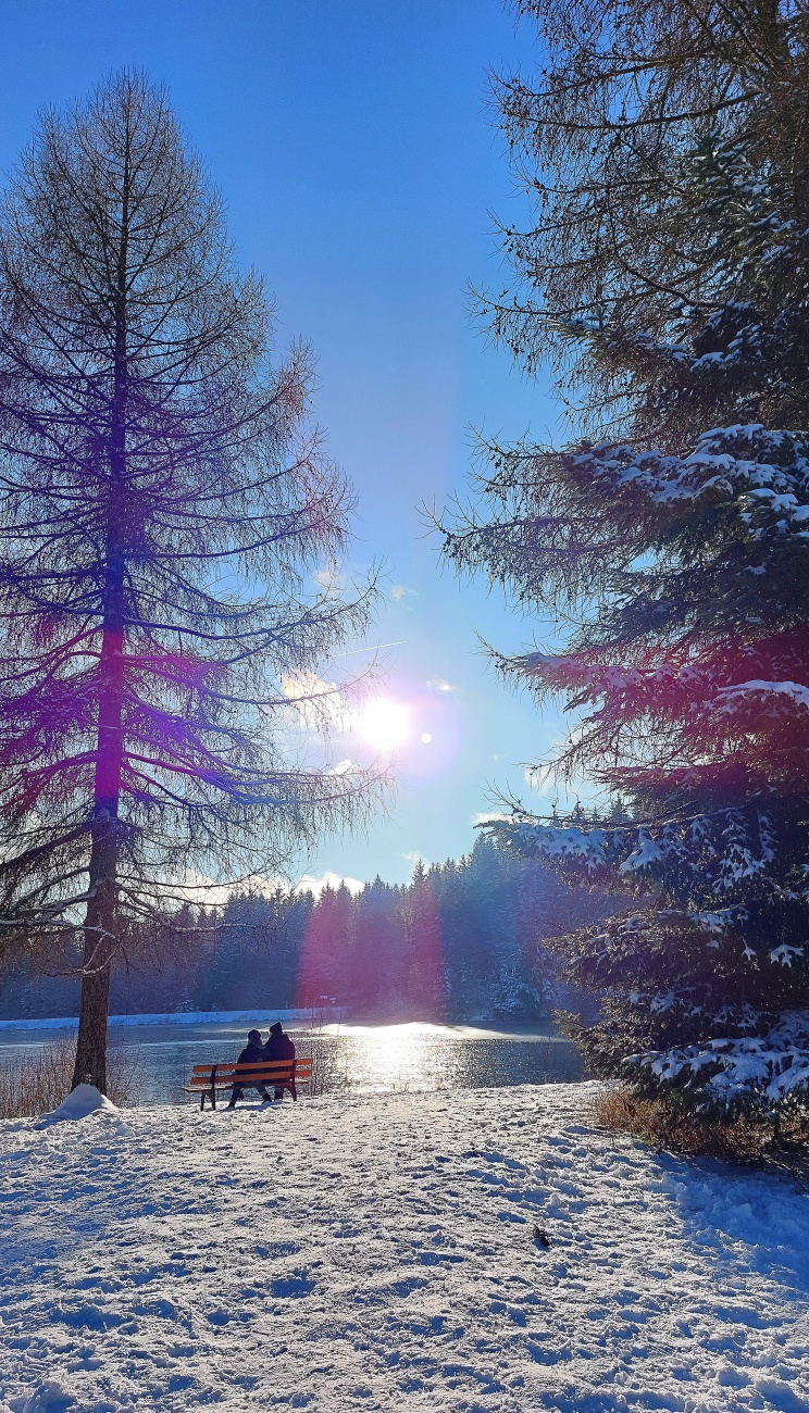 Foto: Martin Zehrer - Unterwegs am Fichtelsee... Weihnachtliches Winterwetter... 