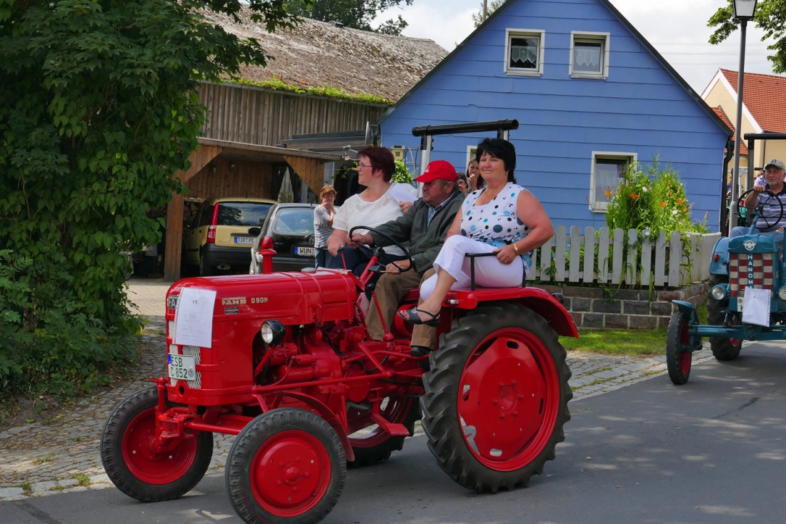 Foto: Martin Zehrer - Ein FAHR D90 auf dem Bulldogtreffen von Oberwappenöst. Die FFW veranstaltete am 19. Juli 2015 ein weiteres Bulldogtreffen mit über 120 Teilnehmern. 