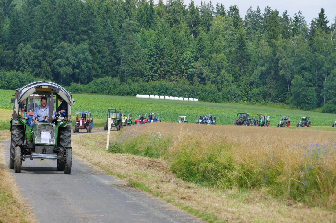 Foto: Martin Zehrer - Traktortreffen 2016 in Oberwappenöst<br />
Trotz Regen am Vormittag kamen an diesem Sonntag ca. 120 Oldtimer-Bulldogs und unzählige Besucher. Zum Mittag hin klarte das Wetter  