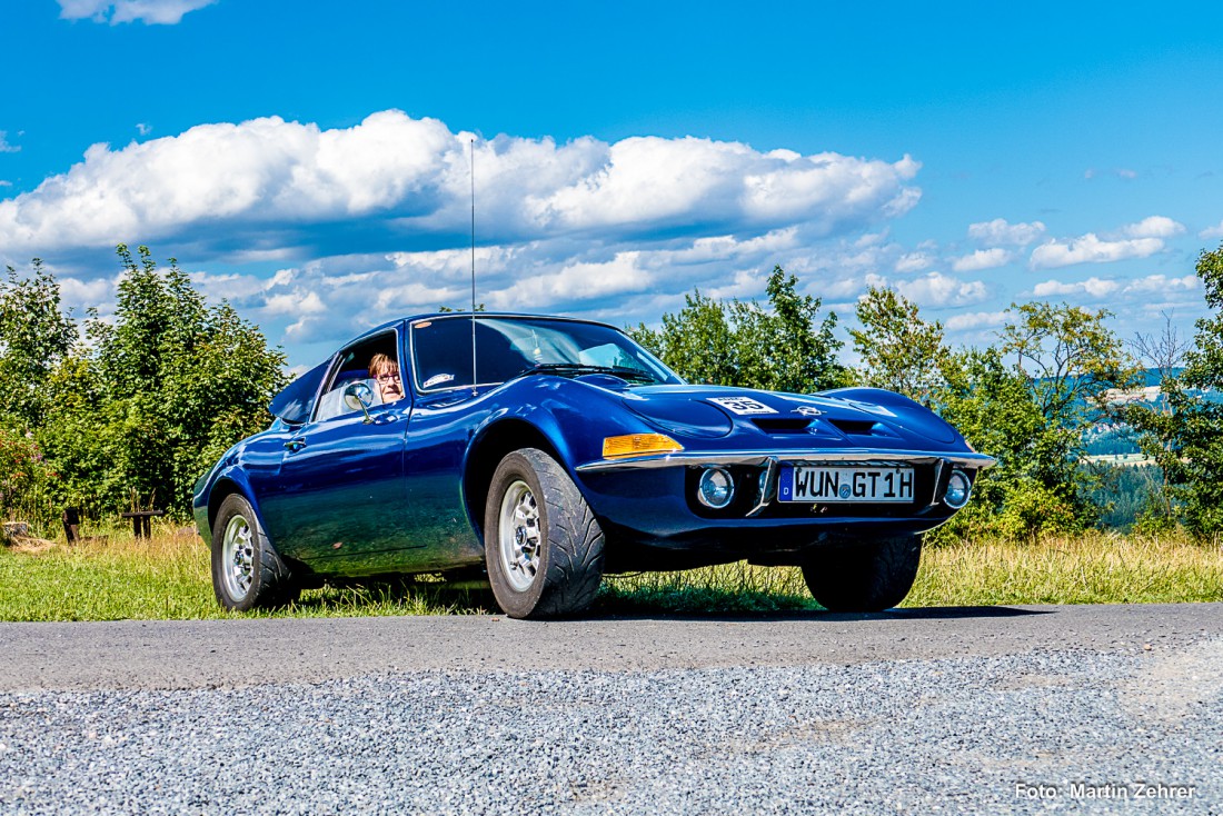 Foto: Martin Zehrer - Der Opel GT von Bernd Molle, dem Vorstandsmitglied des MSC Wunsiedels e. V. - Heut darf seine Frau den Oldtimer ausfahren, da Bernd sehr mit der Organisation des Oldtimer 