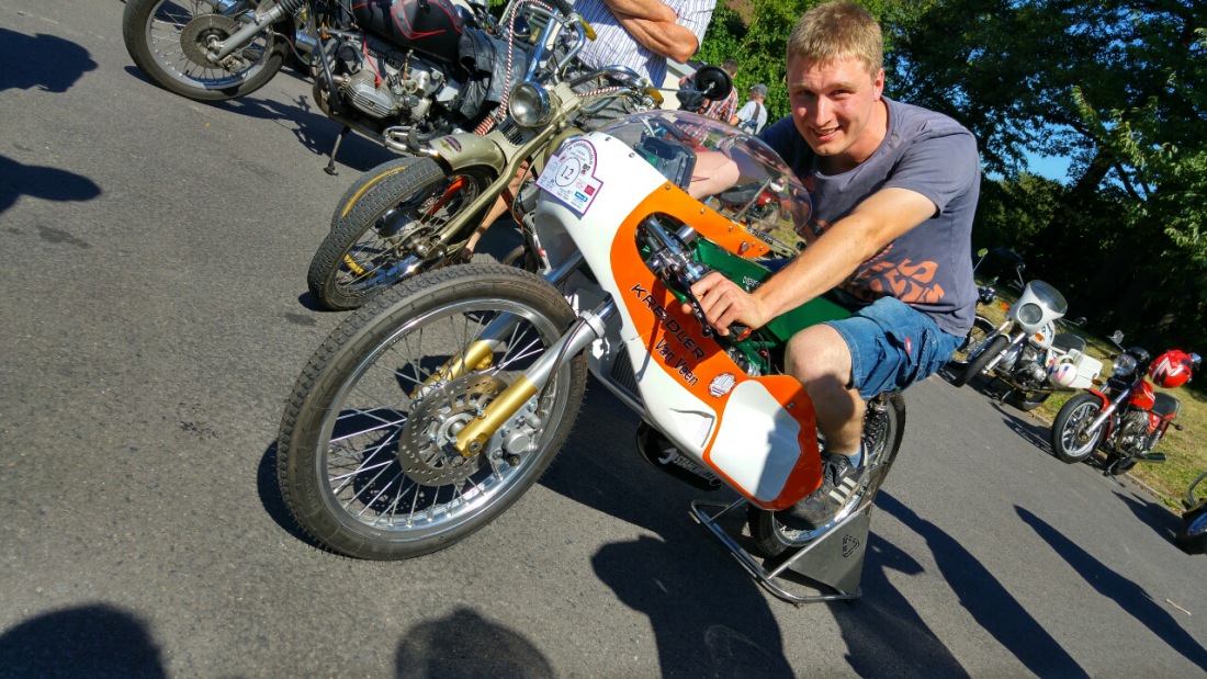 Foto: Martin Zehrer - Eine Kreidler Rennmaschine mit 50 ccm3 Hubraum. Gesehen wurde das Gerät auf dem Oldtimertreffen in Kemnath.<br />
Mit ca. 16PS schafften diese Motorräder bis zu 200kmh... Vora 