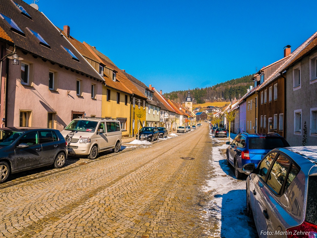 Foto: Martin Zehrer - Der Marktplatz von Waldeck am 21. Februar 2018... 