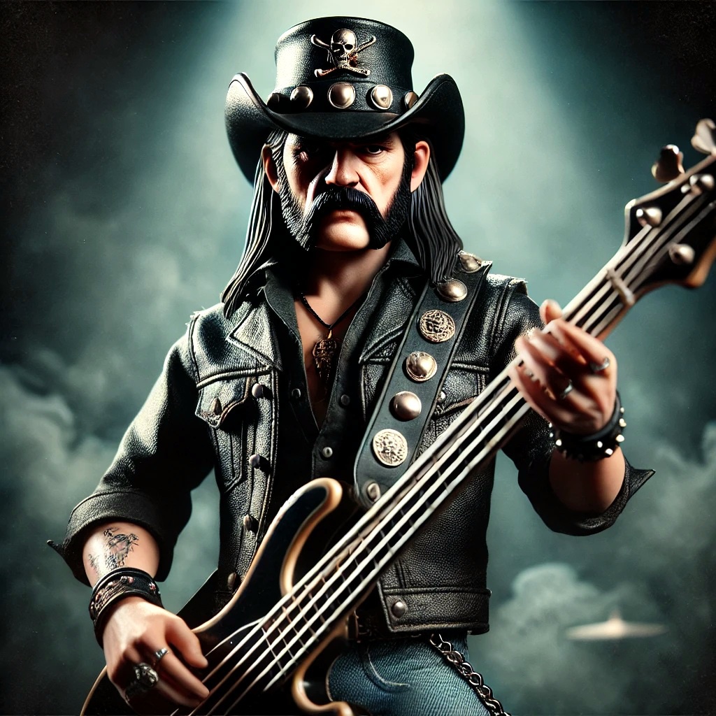 Foto: Martin Zehrer - Hier ist das Bild einer Rock-Ikone, inspiriert von Lemmy Kilmister. Es fängt die raue, rebellische Energie eines klassischen Rockstars ein. <br />
Ich hoffe, es gefällt dir!<br />
 