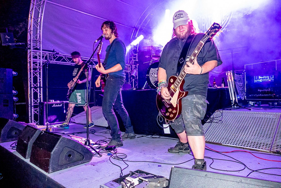 Foto: Martin Zehrer - Rockbeton and the Mörtels auf der Selber Mondsichelnacht. <br />
<br />
Mitglieder: Michael Sander: Vocals, Guitar Tobias Berz: Guitar Dr. Wok: Bass Ulirich Kohler: Drums 