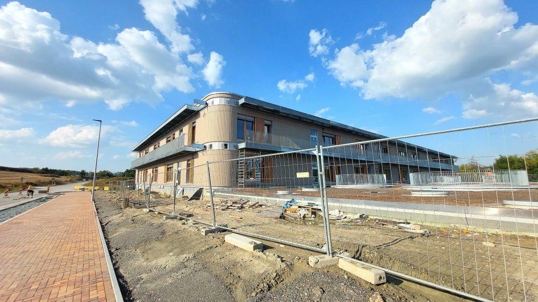 Foto: Martin Zehrer - Es geht voran... Realschul-Baustelle in Kemnath... 