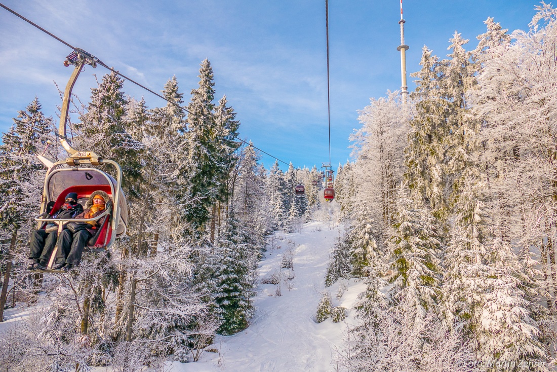 Foto: Martin Zehrer - Die Seilbahn zum Ochsenkopf hinauf... im Winter ein Erlebnis... ;-) 