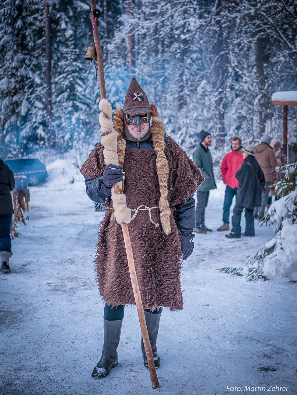 Foto: Martin Zehrer - Einer der Wilden der Glasschleif... Während der Rauhnacht trieben die Wilden die Besucher von einer Sage zu der anderen... 