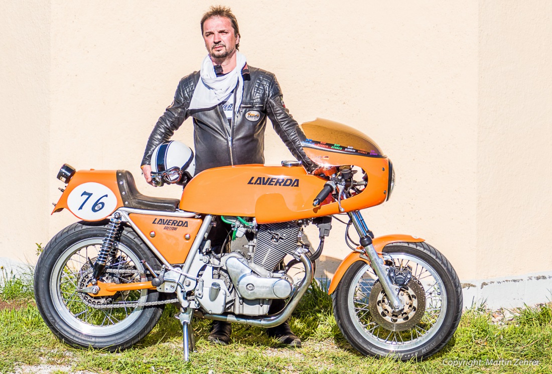 Foto: Martin Zehrer - Laverda-Treffen in der Lumperer-Hall in Trabitz. Ca. 60 Motorräder der italienischen Marke Laverda trafen sich am Wochenende vom 6. bis zum 8. Mai zum gemütlichen Beisamm 