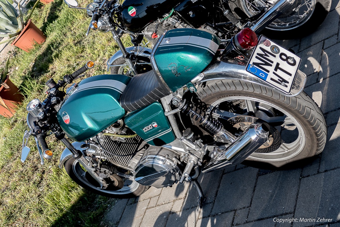 Foto: Martin Zehrer - Laverda-Treffen in der Lumperer-Hall in Trabitz. Ca. 60 Motorräder der italienischen Marke Laverda trafen sich am Wochenende vom 6. bis zum 8. Mai zum gemütlichen Beisamm 