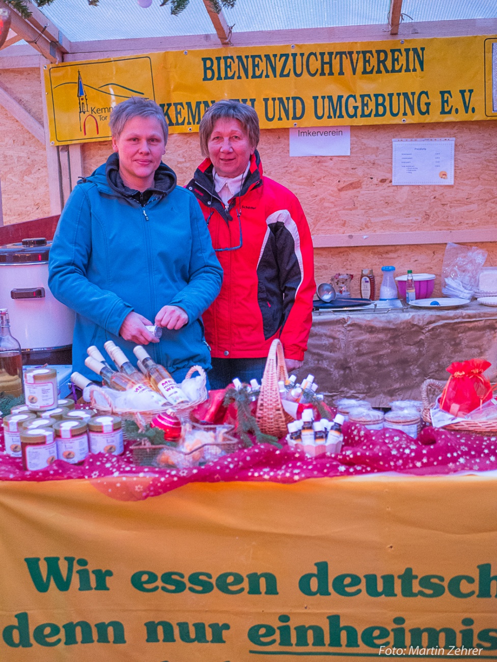 Foto: Martin Zehrer - Candle-Light-Shopping 2017 in Kemnath... Honig vom Imker... 