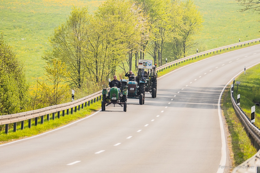 Foto: Martin Zehrer - Von Nagel angereist und unterwegs nach Kirchenpingarten zum Bulldogtreffen. 