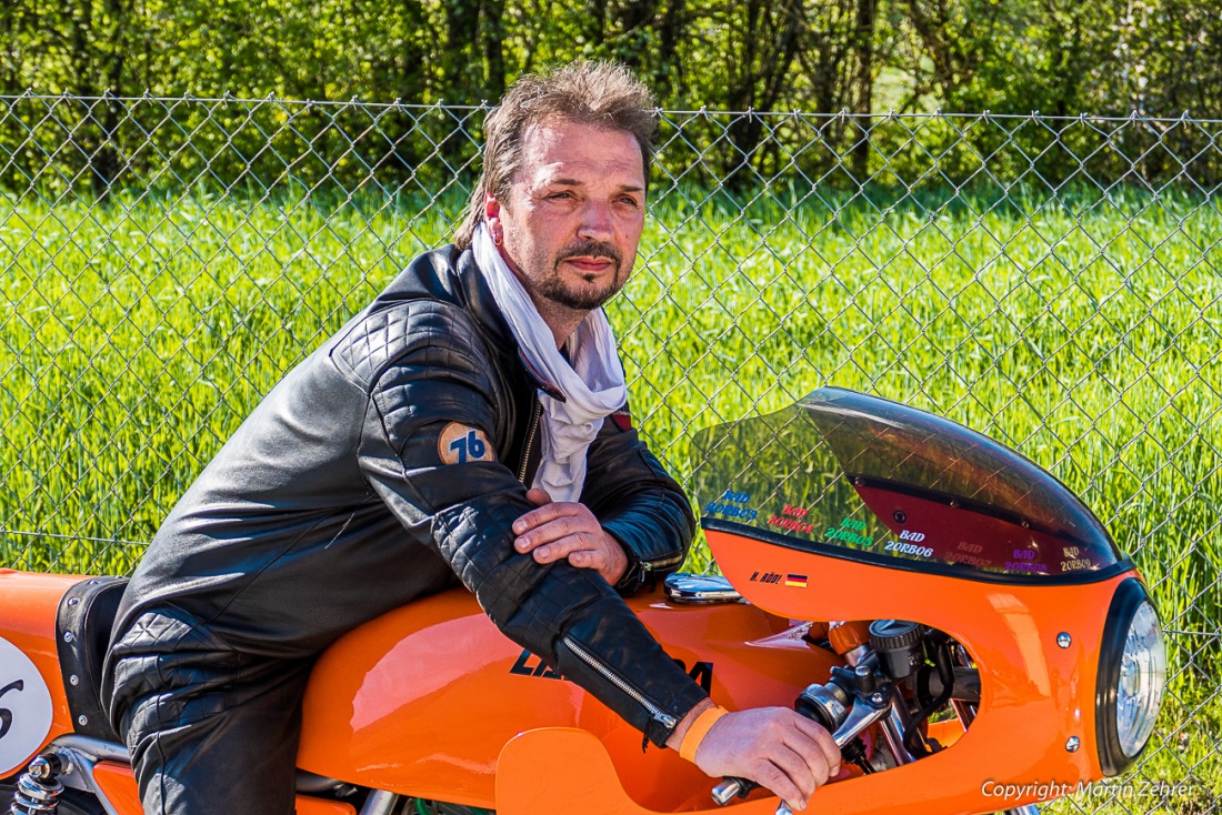 Foto: Martin Zehrer - Laverda-Treffen in der Lumperer-Hall in Trabitz. Ca. 60 Motorräder der italienischen Marke Laverda trafen sich am Wochenende vom 6. bis zum 8. Mai zum gemütlichen Beisamm 