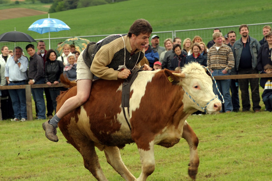 Foto: Thomas Zehrer - Fahrtwind in den Haaren - Mit Adrian ;-)<br />
<br />
Beim Ochxnrennen in Oberdolling mit anschließender IRGENDWIE UND SOWIESO - Party 2004 ;-) 