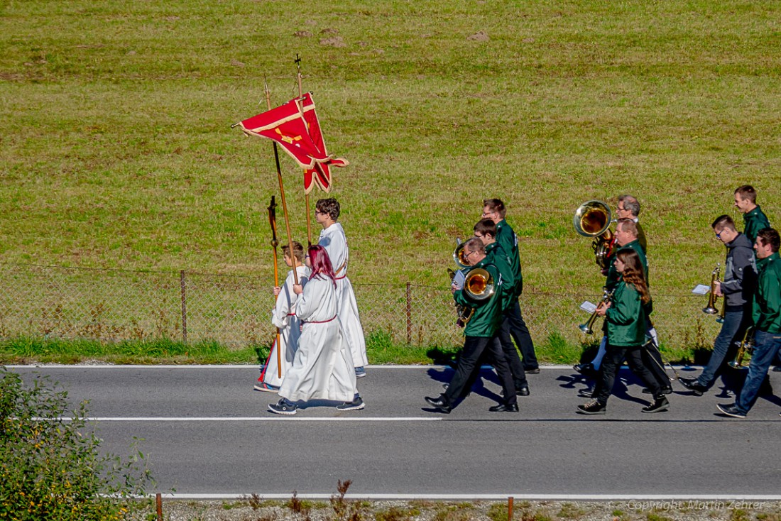 Foto: Martin Zehrer - Kurz vorm Orts-Schild Trevesen. Der Wendelinritt hat fast die ganze Strecke geschafft.  